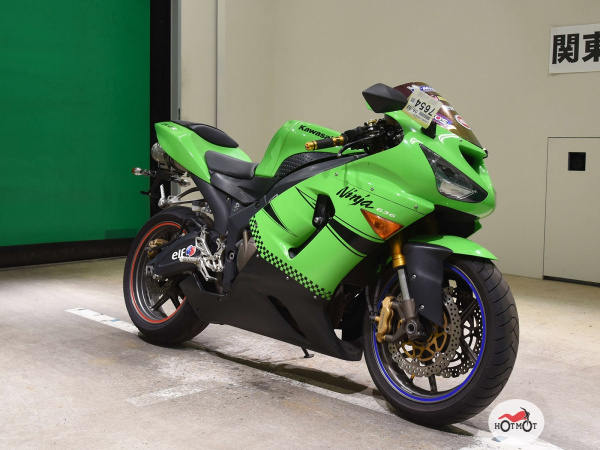 Мотоцикл KAWASAKI ZX-6 Ninja 2006, Зеленый пробег 46281 | Мототека