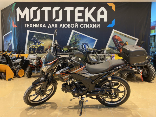 Мопед FXMOTO (ФХМото) STORM LUX 49 (125) чёрный/красный | Мототека